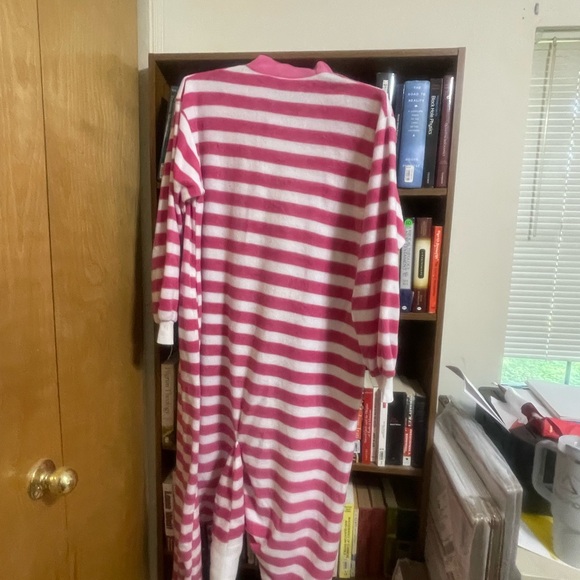 Pink Cheshire Cat Pajama Set Onesie Largr - Picture 2 of 7